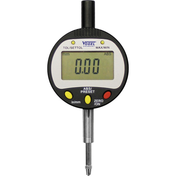 Vogel Germany Digital-Messuhr, mit USB-Datenausgang, 0 - 12.7 mm / 0 - 0.5 inch, 0.01 mm / 0.0005 inch, 242060