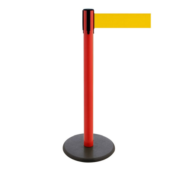 Stein HGS Personenleitsystem -P-Line Premium-, rot, signalgelb, mit magnetischem Gurtendstück, Gurtlänge: 3,8 m, 34241d-1204