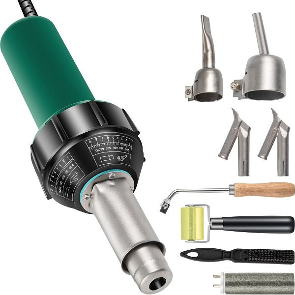 VEVOR 1600W Kunststoff Schweißgerät Heißluftpistole PP/PVC/PE Schweiße 4 Düsen, HQTZOCPJPVC-8UNHDV2