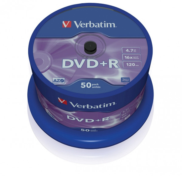 Verbatim DVD+R AZO 4.7GB 16x 50er Spindel, 43550