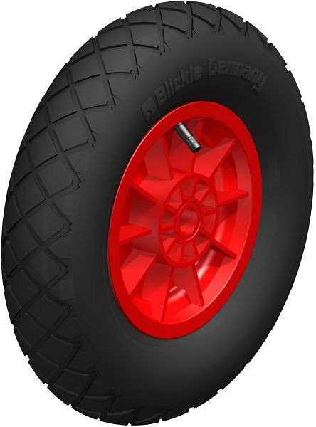 Blickle PK 402/25-75R-ROT Rad, Luftreifen, Schwarz, 406835