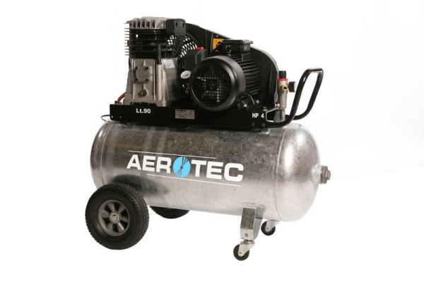 AEROTEC ölgeschmierter Kompressor 600-90, verzinkt, 400 V, 25136003