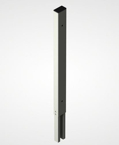 TTS Trennwandsystem 9200, Anfangs- End- Aufsatzpfosten, staubgrau, 285298
