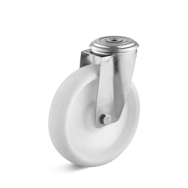 Torwegge Lenkrolle mit Rückenloch, L-IV-PPBL-80, 0030489