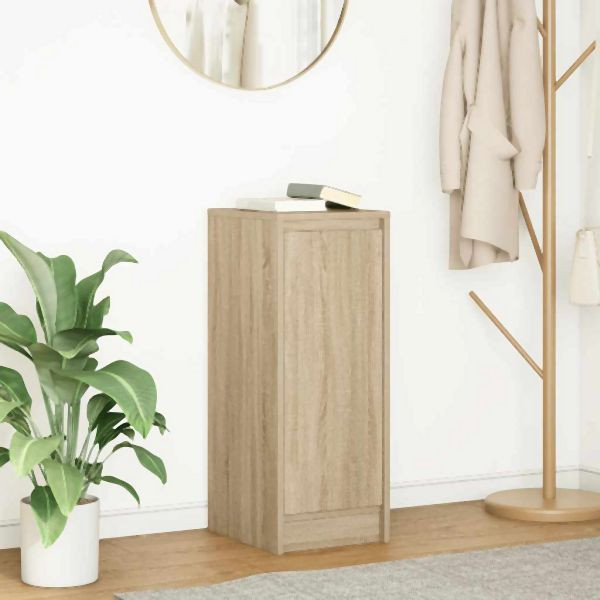 vidaXL Sideboard Sonoma-Eiche 29,5x34x76 cm Holzwerkstoff, 861609