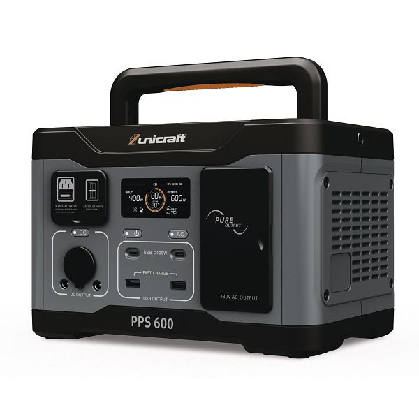 Unicraft Powerstation, PPS 600 Tragbare Power Station, 6770006