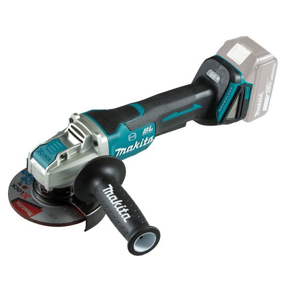 Makita Akku-Winkelschleifer 18 V mit Paddelschalter (ohne Akku, ohne Ladegerät), DGA520ZX1