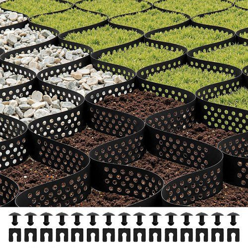 VEVOR Kiesgitter 75 mm, 5200x2700 mm, HDPE Rasengitter, Geogitter für Einfahrten, Garten, Terrasse, Gehweg, Wohnmobilplätze, JDWG3INCH179IELUT001V0