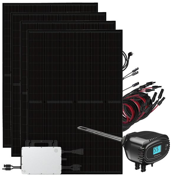 Offgridtec Solaranlage 1800W mit 1kW Fothermo Solarheizstab inkl. Wechselrichter Hoymiles HMS-800W-2T, 4-01-024912-003