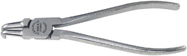 STAHLWILLE Sicherungsringzange für Innenringe Nr.6544 Größe J 21 Länge 170 mm Spitzen-⌀ 1,8 mm Kopf mattverchromt Griffe verchromt kariert, 65444021