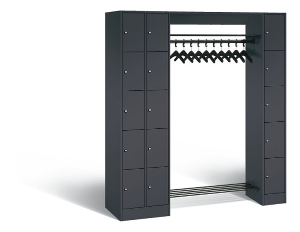 C+P Garderobe Serie 8070, H1950xB2100xT480 mm, Anthrazit, 80730-00 S10366