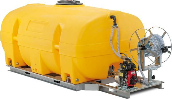 Cemo Mobiles Bewässerungssystem BWS 130-PE, FA 3000l, Motorpumpe 130, Benzin, 11519
