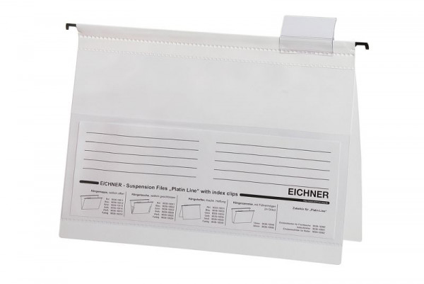 Eichner Hängehefter Platin Line aus PVC, Weiß, VE: 10 Stück, 9039-10035