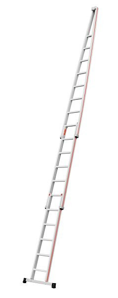 HYMER Glasreinigerleiter, 3-teiliger Satz, 18 Sprossen, Länge 5,70 m, 501718