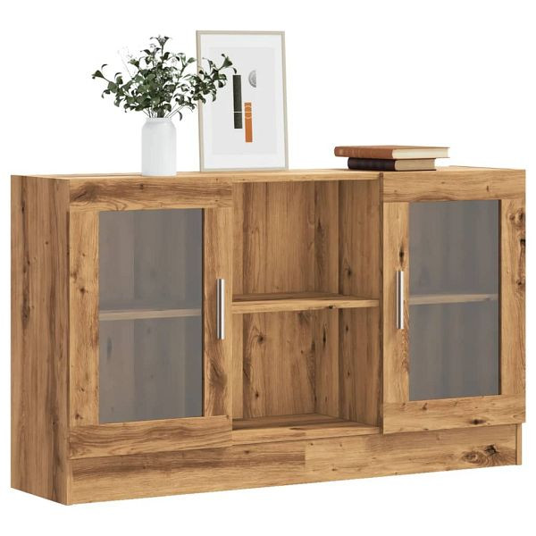 vidaXL Sideboard Artisan-Eiche 120x30,5x70 cm Holzwerkstoff, 856165