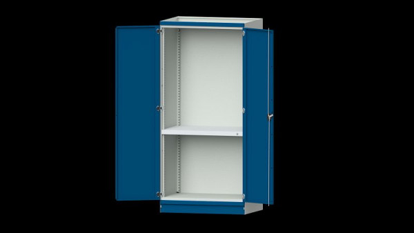 ANKE Werkbänke Basisschrank modulares Schranksystem, Modell 101, 1015 x 720 x 2200 mm, Leergehäuse mit Türen, RAL 7035/5010, 631.203
