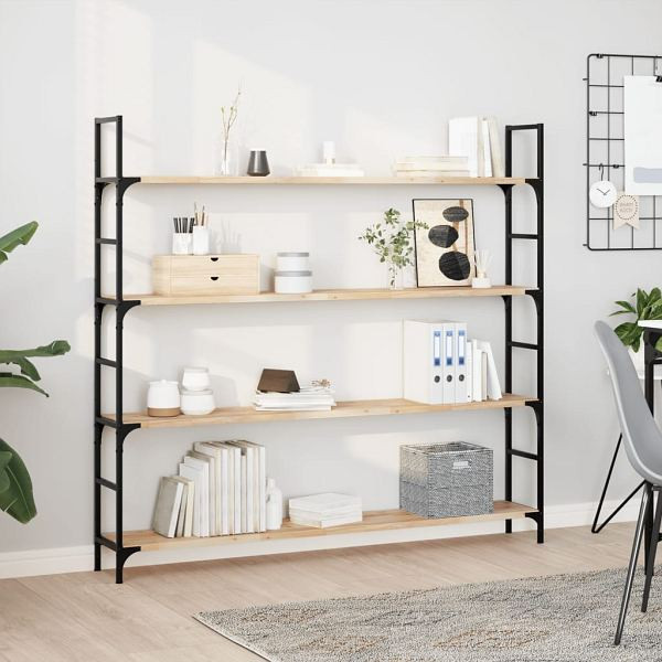 vidaXL Schweberegale 4 Stück 120x20x2 cm Massivholz Akazie Unbehandelt, 3279354