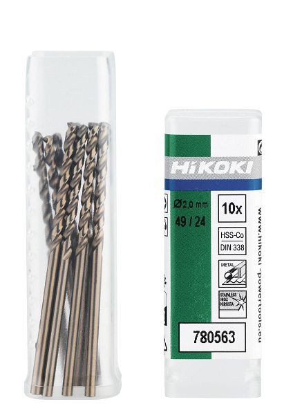 HiKOKI Metallbohrer HSS-Co DIN 338 3,6 x 39/70 mm, VE: 10 Stück, 780582