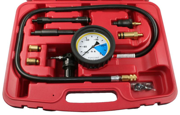 Busching Druckverlusttester für Benzin- und Dieselmotoren, 10x1/12x1,25/14x1,25/18x1,5/24x2 mm, 100514