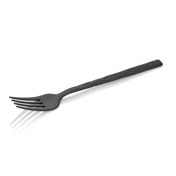 WAS Menügabel Set SLATE, 20 cm, mit schwarzer PVD Beschichtung, Oberfläche in Schiefer-Optik, VE: 12 Stück, Chromnickelstahl 18/10, 1613001