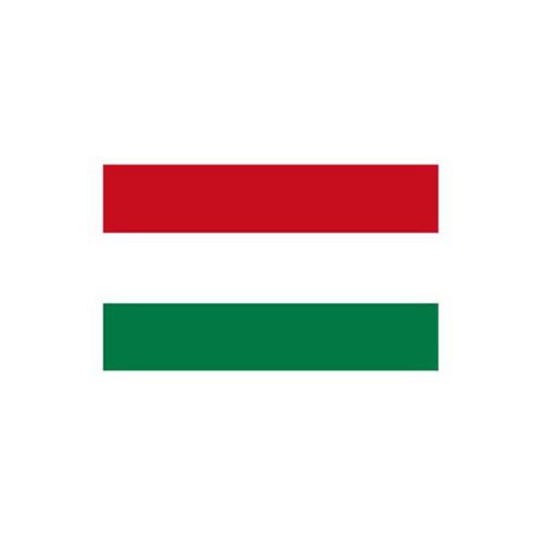 Stein HGS Länderflagge Ungarn, 400 x 150 cm (Hochformat), mit Kunststoff-Karabiner, FlagTop 160 g/m², für Fahnenmasten ab 8 m, ohne Hohlsaum, 27819