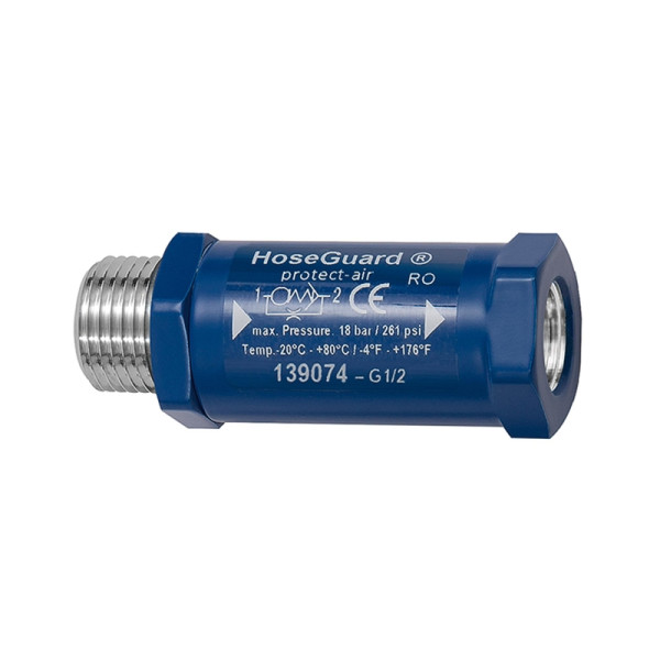 Riegler Schlauchbruchsicherung »Hose Guard«, Alu/Polyacetat, G 1/4 AG/IG, 139072