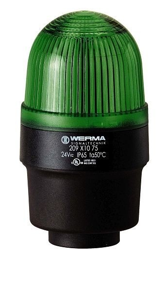 WERMA LED-Dauerleuchte Rohrmontage 230VAC GN- grün, 209.210.68