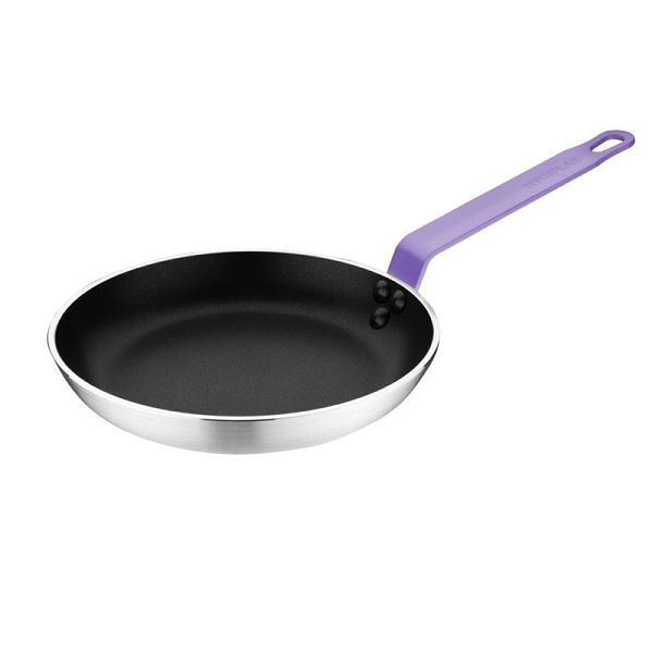 Hygiplas Antihaft-Pfanne 200mm, Aluminium, Lila-Griff, FB476