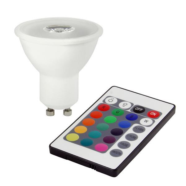 Bioledex HELSO LED Spot GU10 3W RGB mit Fernbedienung, S10-0304-436