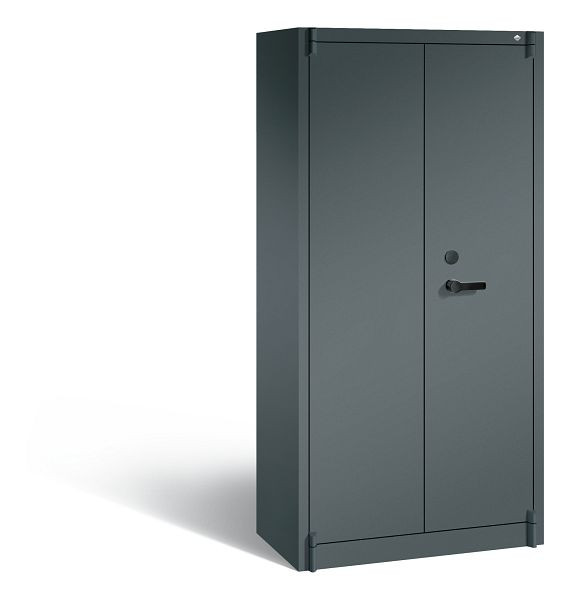 C+P Feuergeschützter Flügeltürenschrank Certos, H1950xB930xT500 mm, Anthrazit, 1170-00 S10700