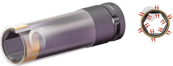 KS Tools SlimPOWER Impact-Stecknuss-Satz, extra lang, 2-teilig, 1/2", 17+19mm, 515.0621