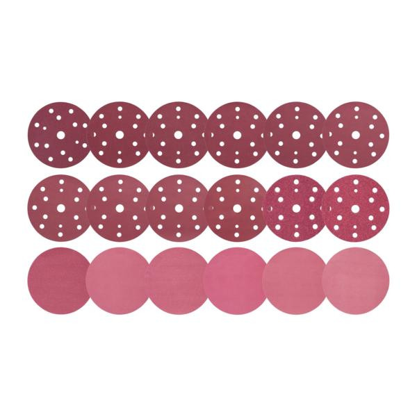 3M Hookit Papierschleifbogen 310U, 75 mm, P320, 3-fach gelocht, VE: 500 Scheiben, 7100039625