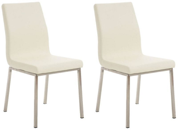CLP 2er Set Esszimmerstühle Colmar, creme, 319694, 4251756467906