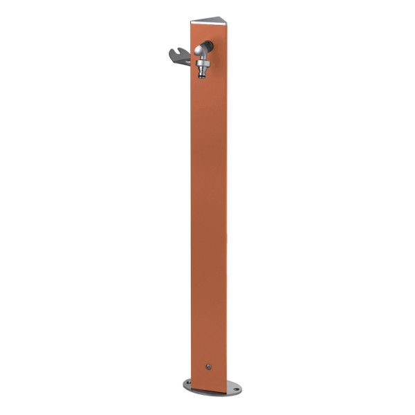 Aquapoint Triangle ground, terracotta Wasserzapfstelle Premium als Gartenstele aus Aluminium, 73423T