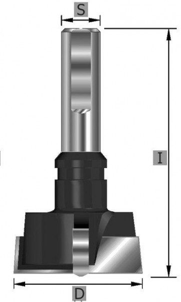 Edessö Zylinderkopfbohrer HW S10, A: 15, GL: 57, LH, C: 10, 142015002
