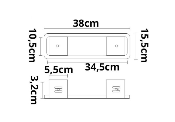 ISOLED Einbaurahmen für LED Notlicht/Fluchtwegleuchte UNI4, 114423