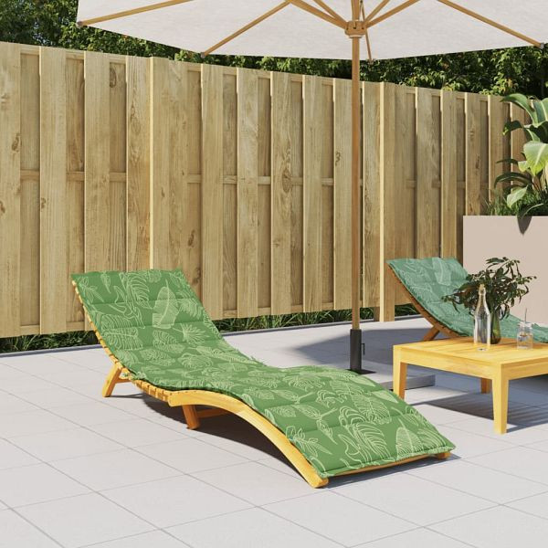 vidaXL Sonnenliegen-Auflage Blattmuster Oxford-Gewebe, 361447