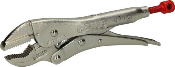 KS Tools Gripzange, V-Backen, 185 mm, 115.1151, 4042146420584