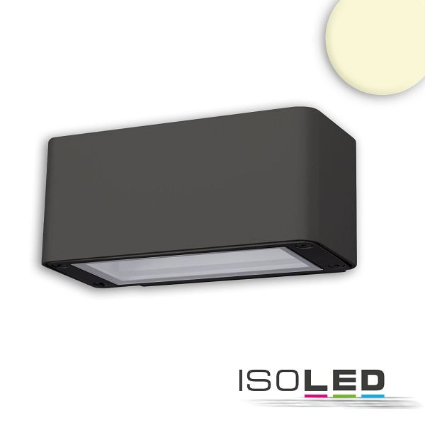 ISOLED LED Wandleuchte Up&Down 4x3W CREE, IP54, anthrazit, warmweiß, 112199