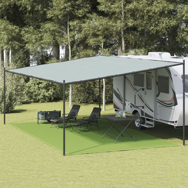 vidaXL Zeltteppich Hellgrün 400x700 cm HDPE, 4002286, 8721012908710