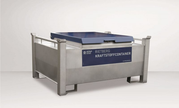 Seppeler Behälter Rietberg Harnstoffcontainer CONTY-BLUE 440-230, LxBxH: 1080x800x840mm, 418 Liter, innen und außen gebeizt, 230 Volt, 506256