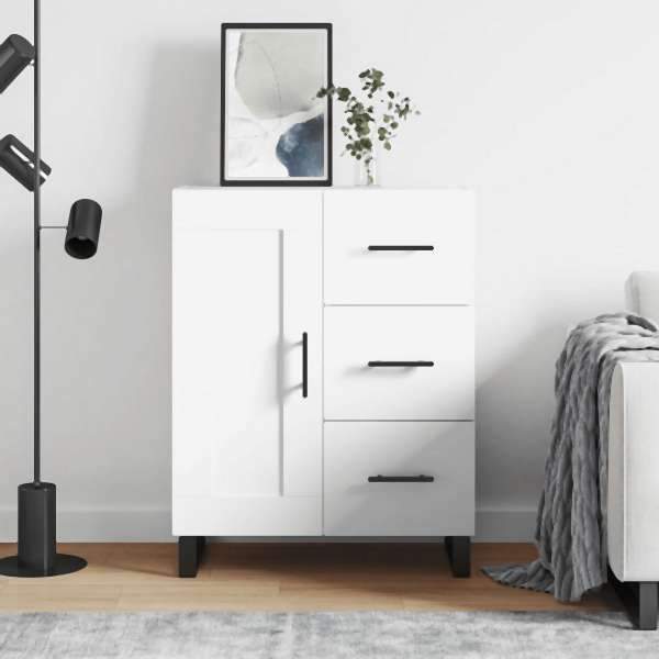 vidaXL Sideboard Weiß 69,5x34x90 cm Holzwerkstoff, 830284