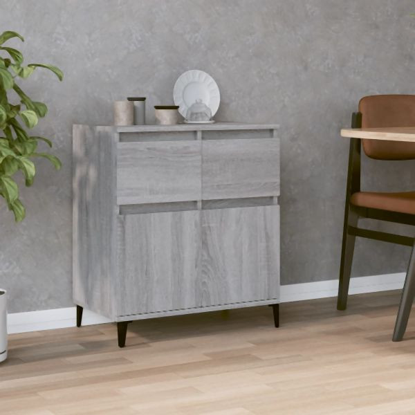 vidaXL Sideboard Grau Sonoma 60x35x70 cm Holzwerkstoff, 819690