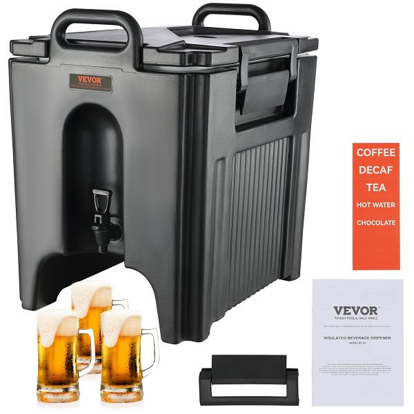 VEVOR Heiß- und Kalt37,6 L, LDPE mit Zapfen für Kaffee, Kalte Milch, Wasser, Saft usw. Isolierkanne 1-2 Personen, YLHLQQFX10JL0JHFAV0