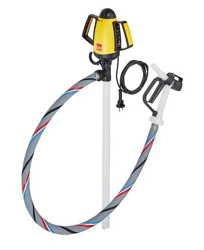 DENIOS Leichte elektrische Fasspumpe aus PVDF, für aggressive Säuren, 700 mm Tauchtiefe, 267794