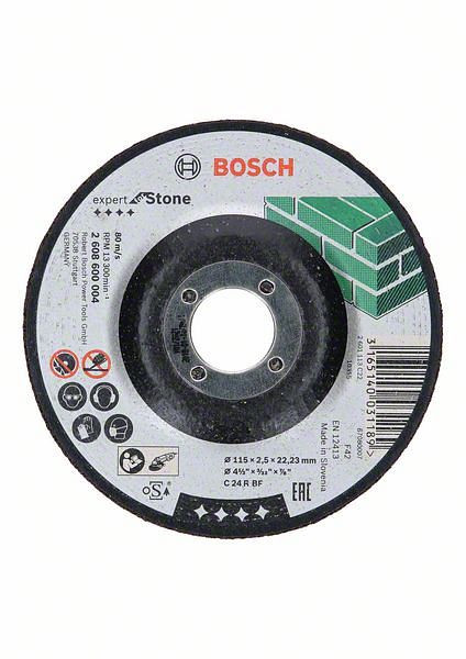 Bosch Trennscheibe gekröpft Expert for Stone C 24 R BF, 115 mm, 2,5 mm, VE: 25 Stück, 2608600004