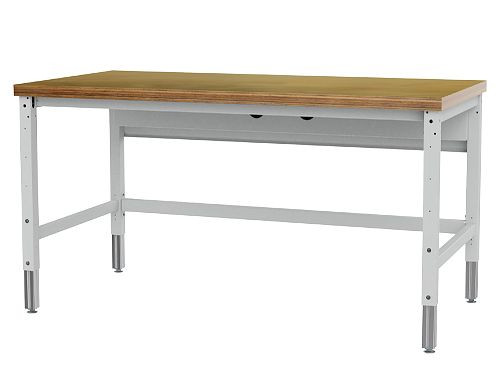 Bedrunka+Hirth Packtisch Komfort, Grundtisch, Kurbelverstellung, Maße: 1500 x 900 mm, Material Arbeitsplatte: Buche-Multiplex, PT4150KU90B