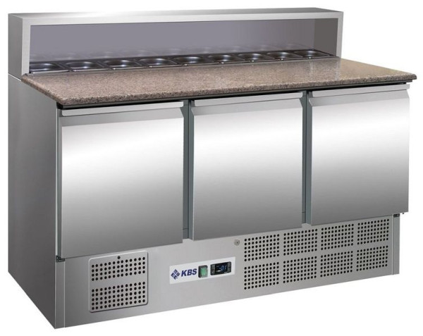 KBS Pizzakühltisch/Belegstation KBS 901 PT, mit 3 Türen, 340107