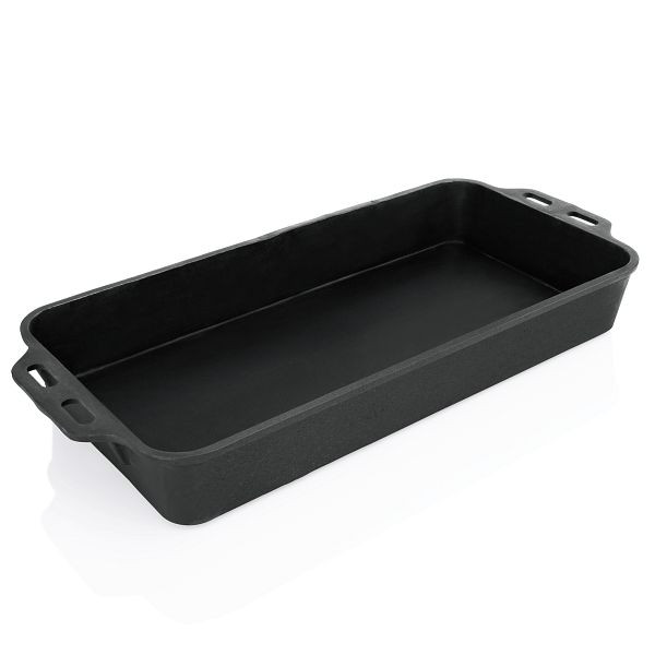 WAS Bräter mit zwei Doppelgriffen, 73 x 37,5 x 10 cm, Gusseisen, 5055730