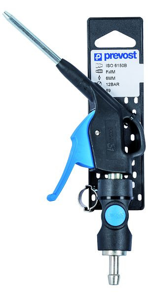 Prevost prevoS1 Blaspistole und Schnellkupplung mit Ohrklemme, Düse: MTL, Kupplung: ISI 061810, RIBG 06MTL810P